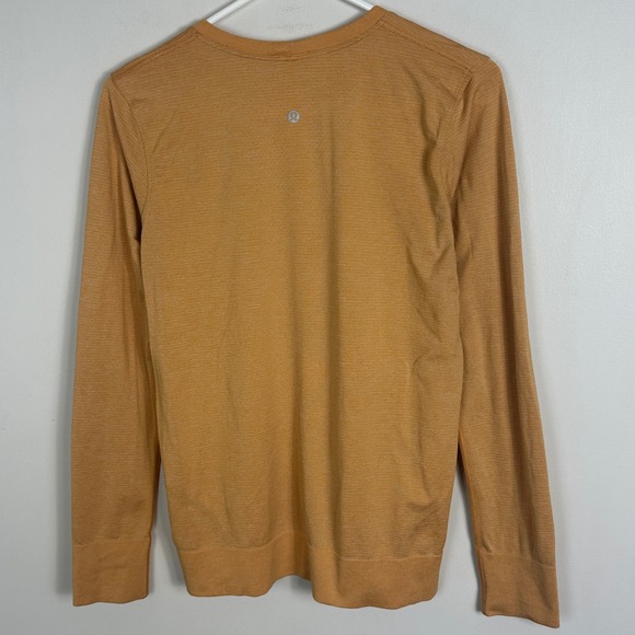 Lululemon Swiftly Tech Long Sleeve Mustard Yellow Gold Womens Size 6 Running Top - Picture 3 of 12